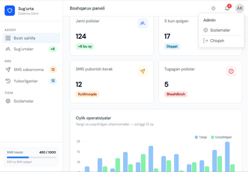 Insurance CRM